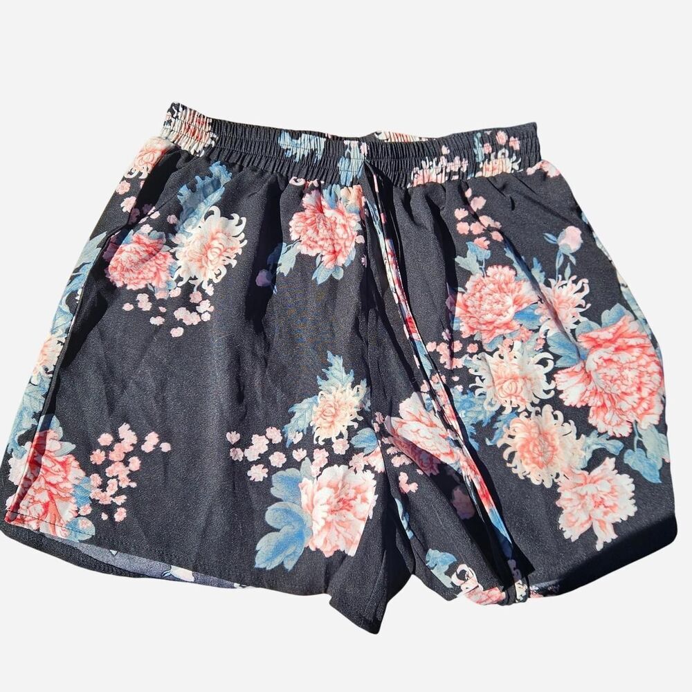 Shein Women's Black and Pink Shorts-SZ Sm